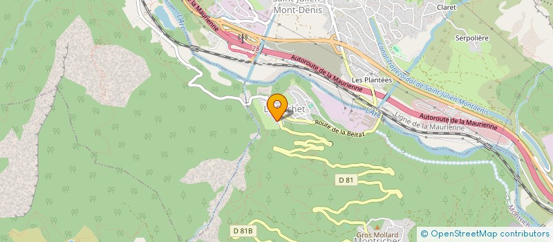 localisation de l'entreprise CENTRE COMMUNAL D'ACTION SOCIALE  MONTRICHER-ALBANNE