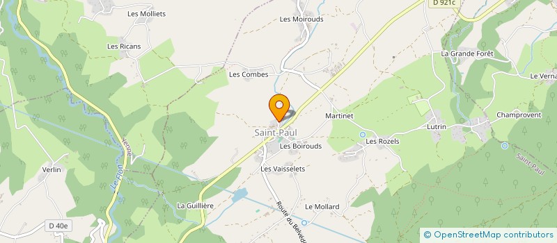 localisation de l'entreprise CENTRE COMMUNAL D'ACTION SOCIALE  LA CHAPELLE SAINT MARTIN