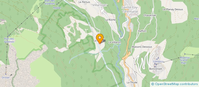 localisation de l'entreprise CENTRE COMMUNAL D'ACTION SOCIALE  VILLAROGER