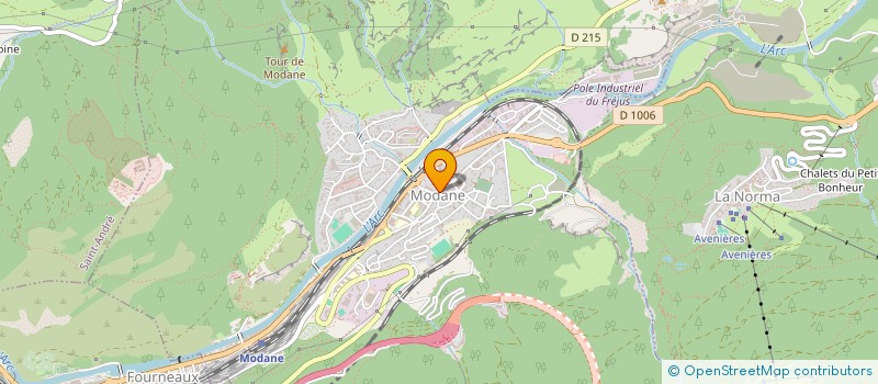 localisation de l'entreprise CENTRE COMMUNAL D'ACTION SOCIALE à MODANE