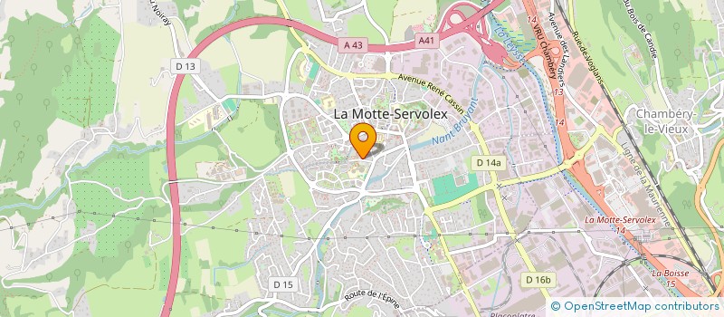 localisation de l'entreprise CENTRE COMMUNAL D'ACTION SOCIALE à LA MOTTE-SERVOLEX