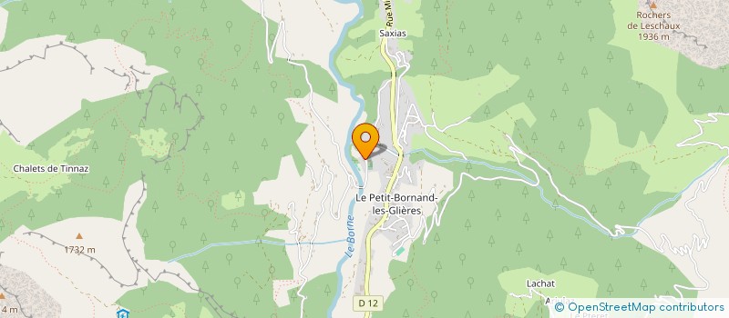 localisation de l'entreprise CENTRE COMMUNAL D'ACTION SOCIALE  MONT-SAXONNEX