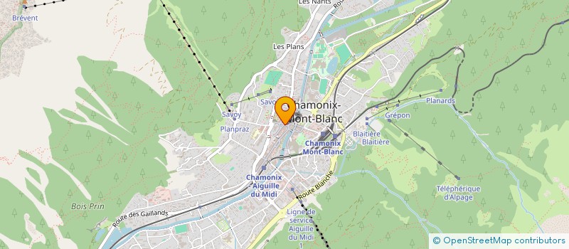 localisation de l'entreprise CENTRE COMMUNAL D'ACTION SOCIALE  CHAMONIX-MONT-BLANC