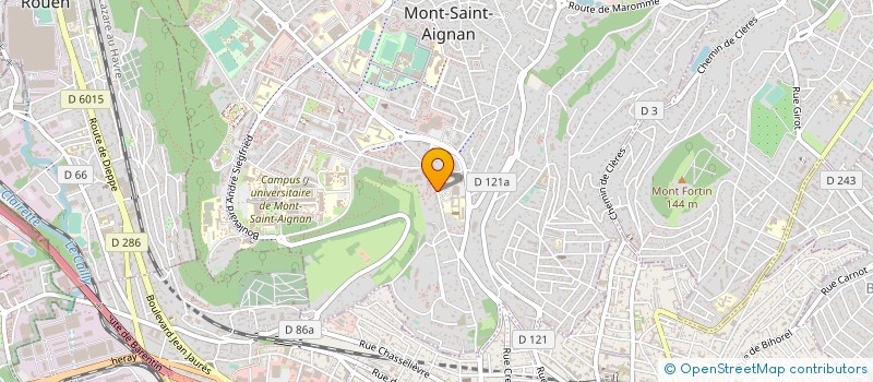 localisation de l'entreprise CENTRE COMMUNAL D'ACTION SOCIALE à MONT-SAINT-AIGNAN