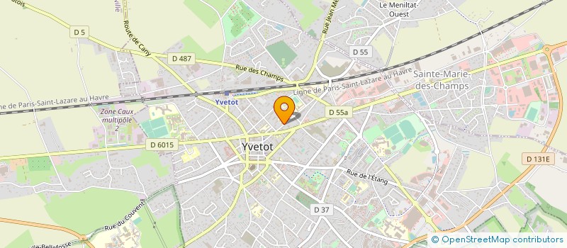 localisation de l'entreprise CENTRE COMMUNAL D ACTION SOCIALE à YVETOT