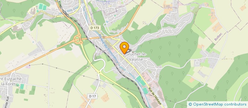 localisation de l'entreprise CENTRE COMMUNAL D'ACTION SOCIALE  GRUCHET-LE-VALASSE