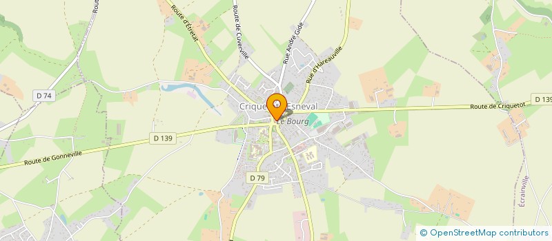 localisation de l'entreprise CENTRE COMMUNAL D'ACTION SOCIALE  CRIQUETOT-L'ESNEVAL