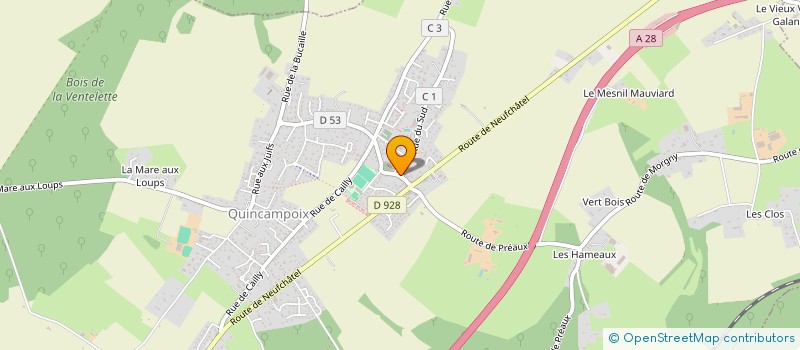 localisation de l'entreprise CENTRE COMMUNAL D'ACTION SOCIALE  ISNEAUVILLE