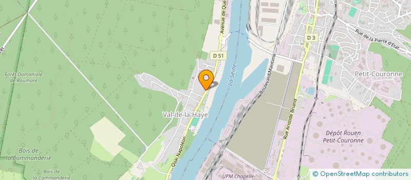 localisation de l'entreprise CENTRE COMMUNAL D'ACTION SOCIALE  VAL-DE-LA-HAYE