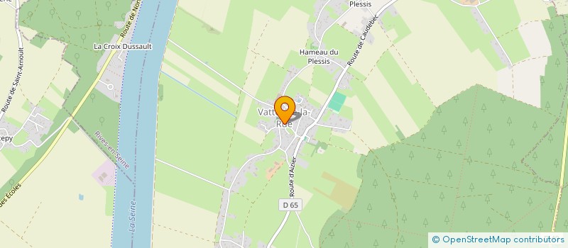 localisation de l'entreprise CENTRE COMMUNAL D'ACTION SOCIALE  VATTEVILLE-LA-RUE