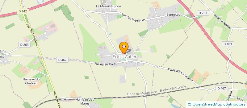 localisation de l'entreprise CENTRE COMMUNAL D'ACTION SOCIALE  ANCRETIEVILLE-SAINT-VICTOR