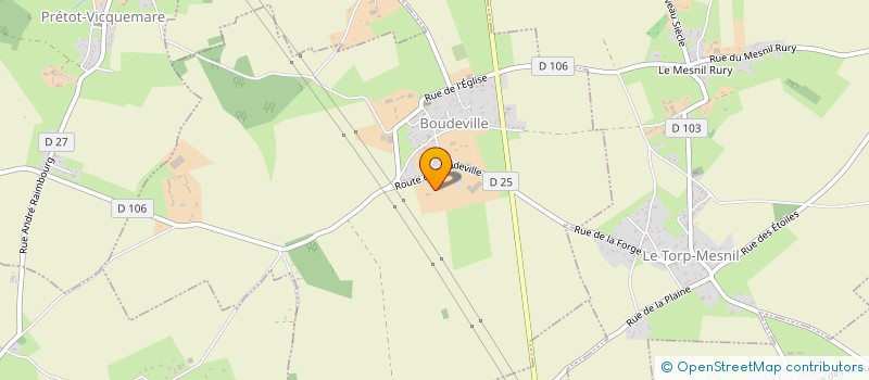 localisation de l'entreprise CENTRE COMMUNAL D'ACTION SOCIALE  LE TORP-MESNIL