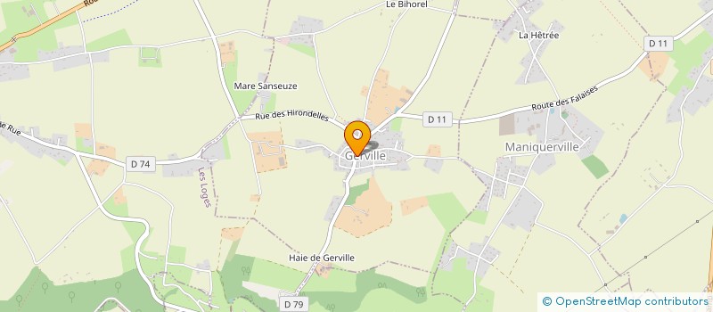 localisation de l'entreprise CENTRE COMMUNAL D'ACTION SOCIALE  GERVILLE