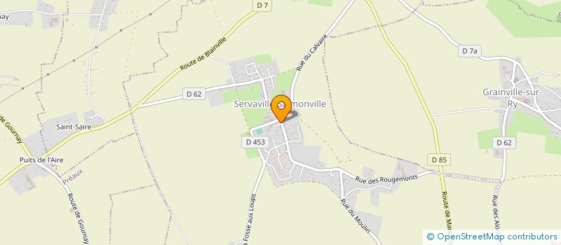 localisation de l'entreprise CENTRE COMMUNAL D'ACTION SOCIALE  SERVAVILLE-SALMONVILLE