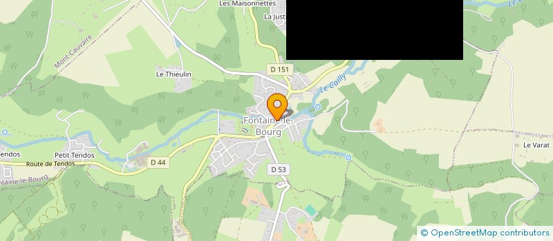 localisation de l'entreprise CENTRE COMMUNAL D'ACTION SOCIALE  FONTAINE-LE-BOURG