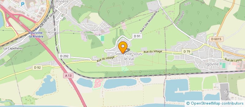 localisation de l'entreprise CENTRE COMMUNAL D'ACTION SOCIALE  SOTTEVILLE-SOUS-LE-VAL