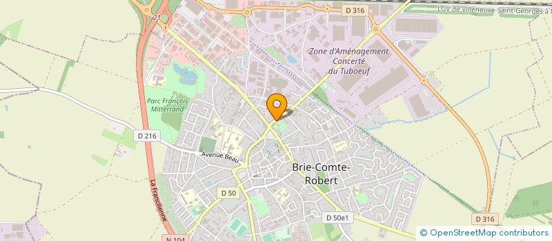 localisation de l'entreprise CENTRE COMMUNAL D ACTION SOCIALE à BRIE-COMTE-ROBERT