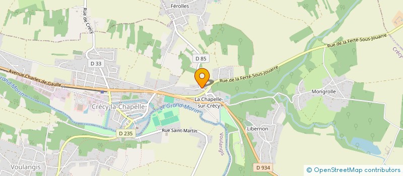 localisation de l'entreprise CENTRE COMMUNAL D ACTION SOCIALE  CRECY-LA-CHAPELLE