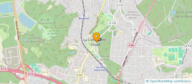 localisation de l'entreprise CENTRE COMMUNAL D'ACTION SOCIALE à LA CELLE-SAINT-CLOUD