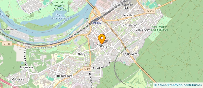 localisation de l'entreprise CENTRE COMMUNAL D'ACTION SOCIALE  POISSY