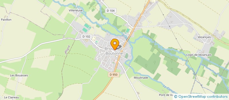localisation de l'entreprise CENTRE COMMUNAL D ACTION SOCIALE à BRIOUX-SUR-BOUTONNE