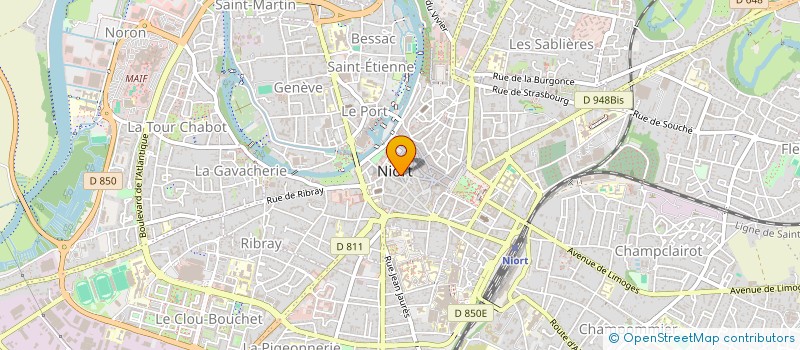localisation de l'entreprise CENTRE COMMUNAL D ACTION SOCIALE à NIORT