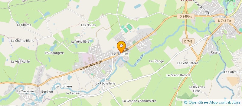 localisation de l'entreprise CENTRE COMMUNAL D'ACTION SOCIALE à LE TALLUD