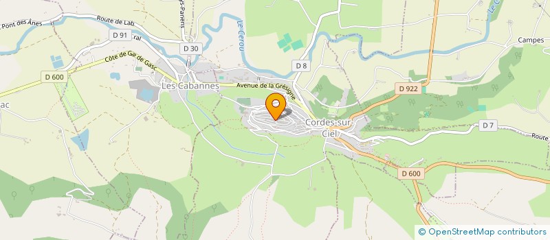 localisation de l'entreprise CENTRE COMMUNAL D ACTION SOCIALE à CORDES-SUR-CIEL
