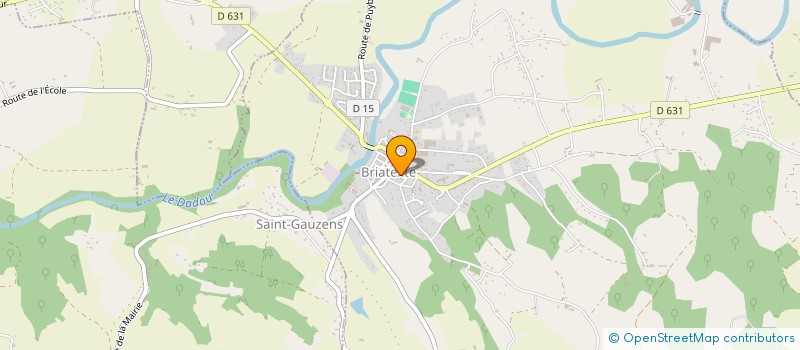 localisation de l'entreprise CENTRE COMMUNAL D ACTION SOCIALE  BRIATEXTE