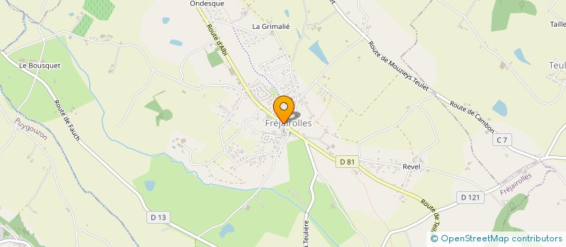 localisation de l'entreprise CENTRE COMMUNAL D'ACTION SOCIALE  FREJAIROLLES