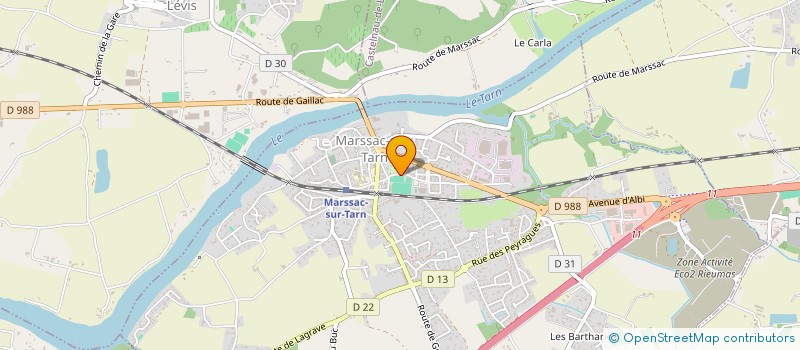 localisation de l'entreprise CENTRE COMMUNAL D'ACTION SOCIALE  MARSSAC-SUR-TARN