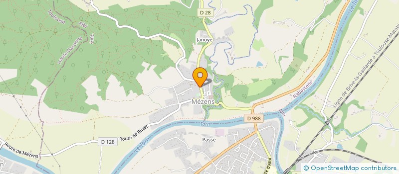 localisation de l'entreprise CENTRE COMMUNAL D'ACTION SOCIALE  MEZENS