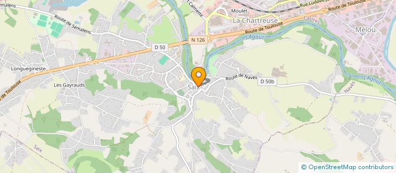 localisation de l'entreprise CENTRE COMMUNAL D ACTION SOCIALE  SAIX