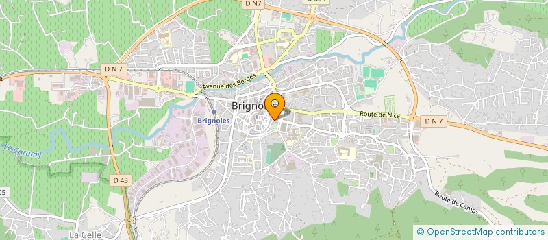 localisation de l'entreprise CENTRE COMMUNAL D'ACTION SOCIALE à BRIGNOLES