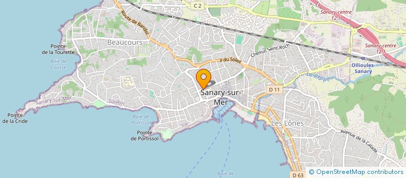 localisation de l'entreprise CENTRE COMMUNAL D'ACTION SOCIALE à SANARY-SUR-MER