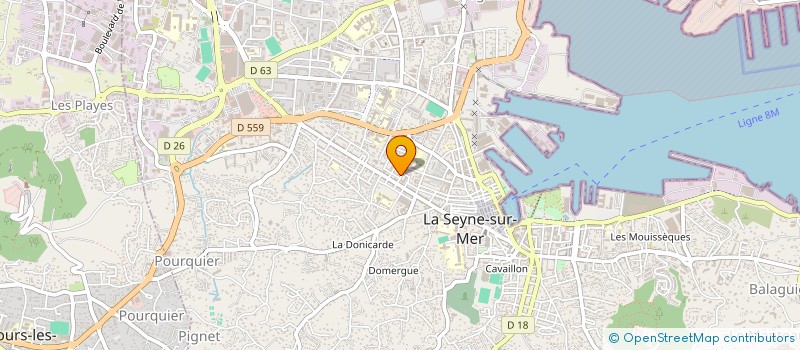 localisation de l'entreprise CENTRE COMMUNAL D'ACTION SOCIALE à LA SEYNE-SUR-MER