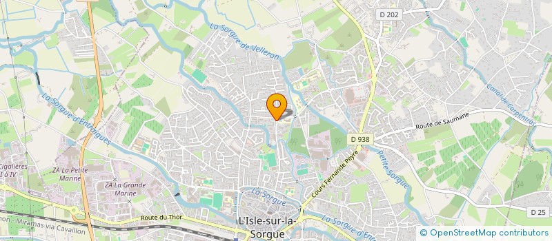 localisation de l'entreprise CENTRE COMMUNAL D'ACTION SOCIALE à L'ISLE-SUR-LA-SORGUE