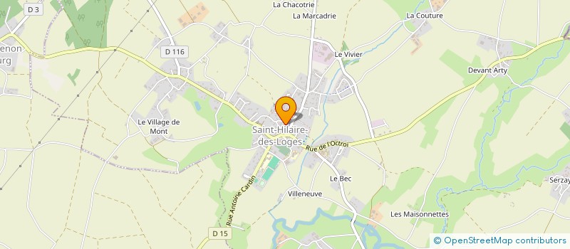 localisation de l'entreprise CENTRE COMMUNAL D'ACTION SOCIALE à SAINT-HILAIRE-DES-LOGES