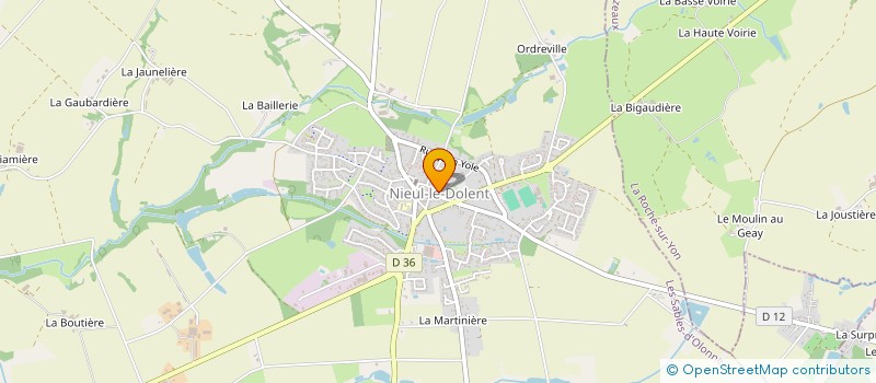 localisation de l'entreprise CENTRE COMMUNAL D'ACTION SOCIALE  NIEUL-LE-DOLENT
