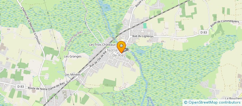 localisation de l'entreprise CENTRE COMMUNAL D ACTION SOCIALE  NOTRE-DAME-DE-RIEZ