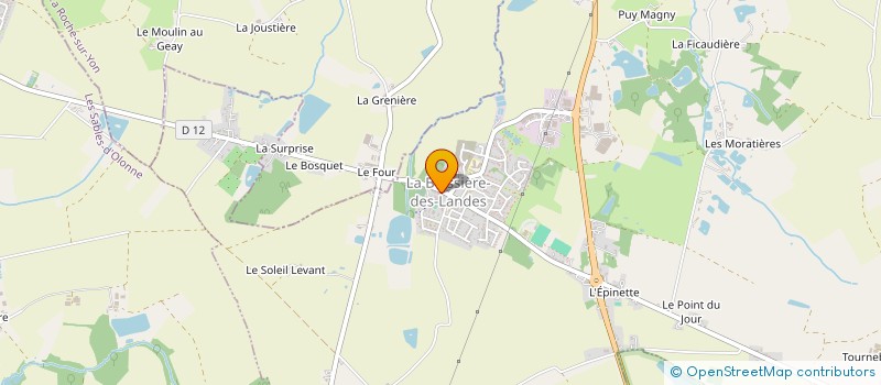 localisation de l'entreprise CENTRE COMMUNAL D'ACTION SOCIALE à LA BOISSIERE-DES-LANDES