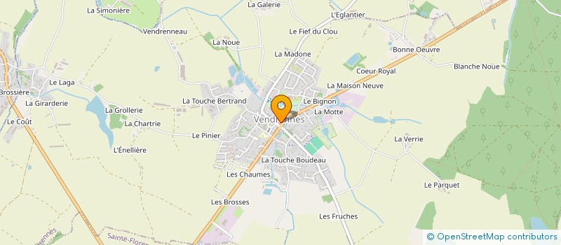 localisation de l'entreprise CENTRE COMMUNAL D'ACTION SOCIALE à VENDRENNES