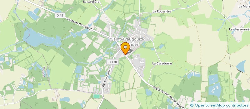 localisation de l'entreprise CENTRE COMMUNAL D'ACTION SOCIALE  SAINT-AVAUGOURD-DES-LANDES