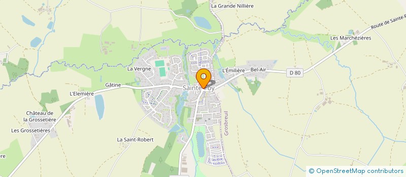 localisation de l'entreprise CENTRE COMMUNAL D'ACTION SOCIALE à SAINTE-FOY