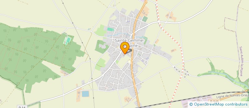 localisation de l'entreprise CENTRE COMMUNAL D'ACTION SOCIALE  SAINTE-GEMME-LA-PLAINE