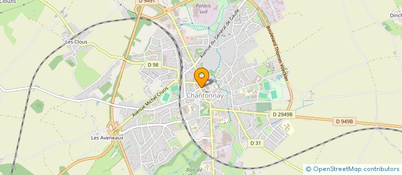 localisation de l'entreprise CENTRE COMMUNAL D'ACTION SOCIALE  LA JAUDONNIERE