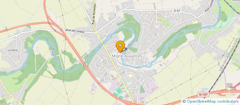 localisation de l'entreprise CENTRE COMMUNAL D'ACTION SOCIALE à MIGNE-AUXANCES