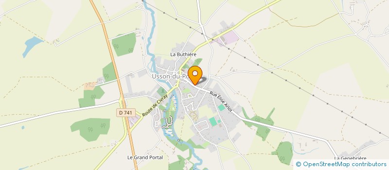 localisation de l'entreprise CENTRE COMMUNAL D ACTION SOCIALE  USSON-DU-POITOU
