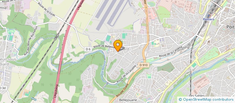 localisation de l'entreprise CENTRE COMMUNAL D'ACTION SOCIALE  VOUNEUIL-SOUS-BIARD