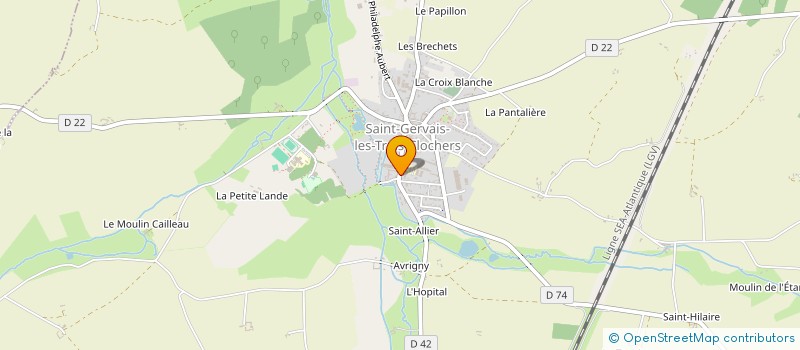 localisation de l'entreprise CENTRE COMMUNAL D'ACTION SOCIALE à SAINT-GERVAIS-LES-TROIS-CLOCHERS